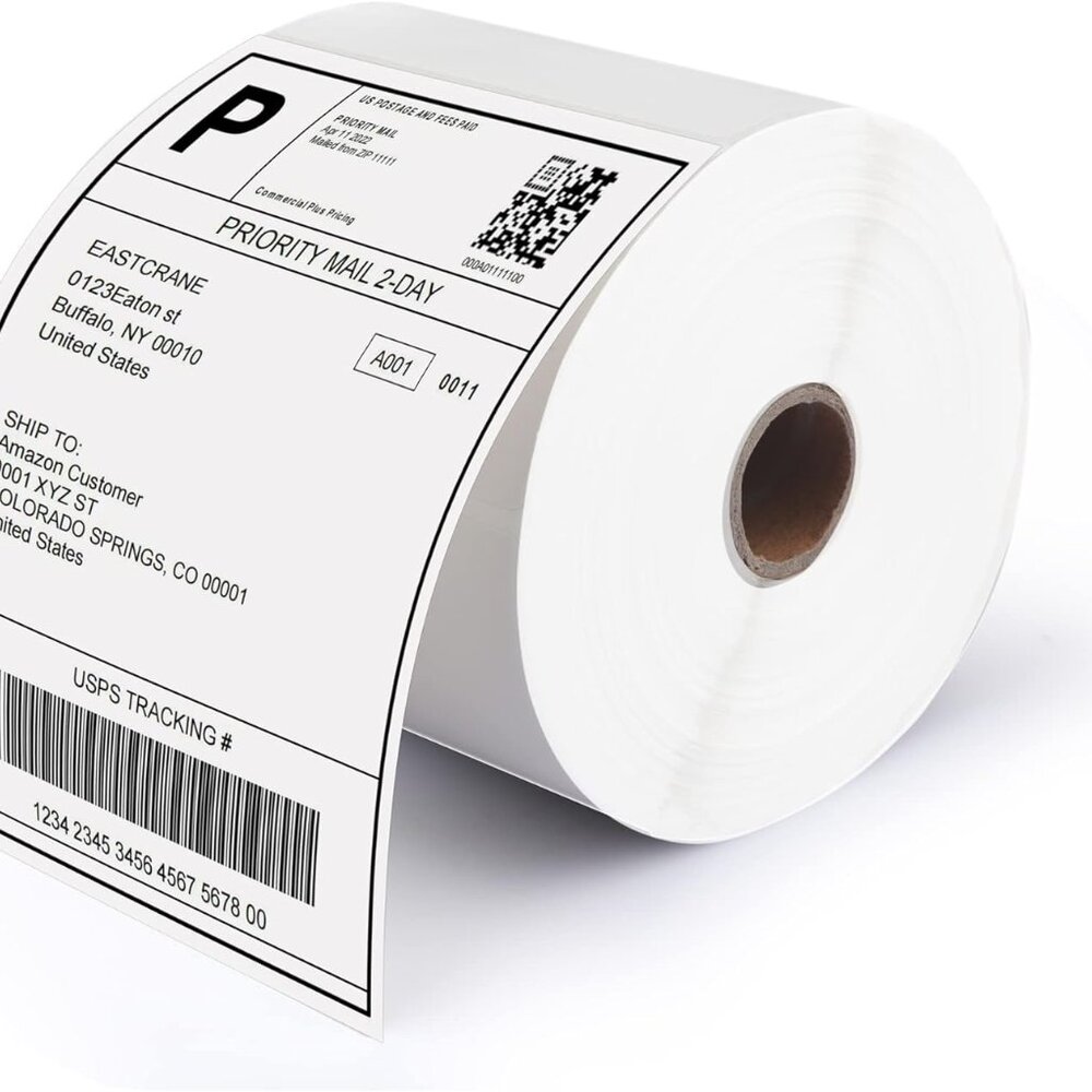 1000 Count Roll 4x6 Thermal Shipping Labels Standard Size- Brand New